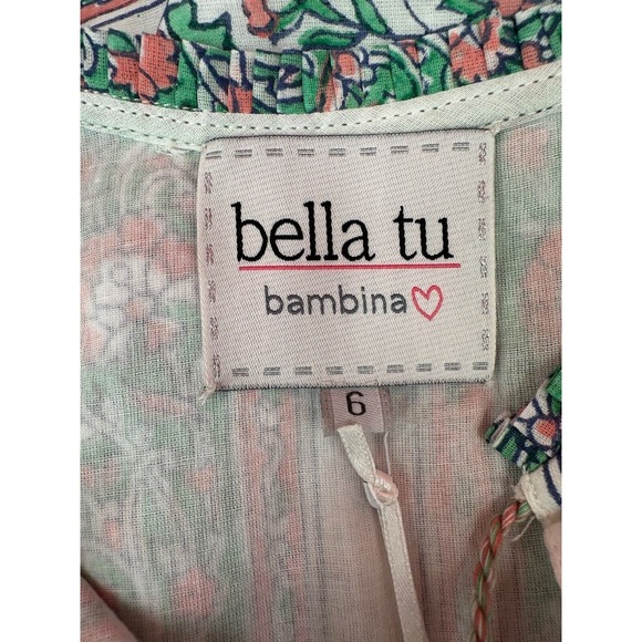 Bella Tu Bambina Aster Embroidered Beaded Tassel Tie Dress Size 6 NWT - Picture 9 of 14